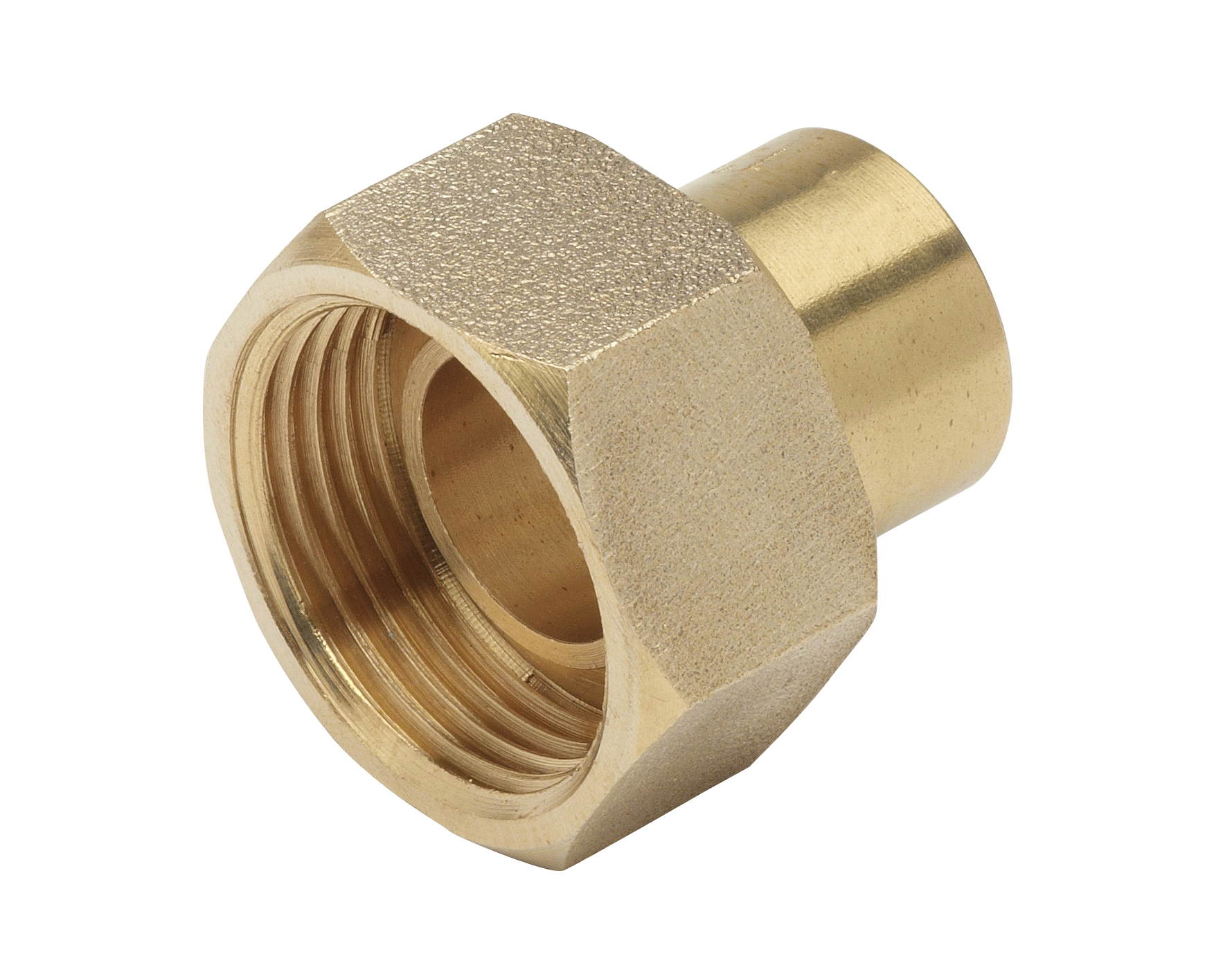 RACC.LAITON2 PIECES DROIT JPG Ecrou G 1/2" pour Cu12 sachet