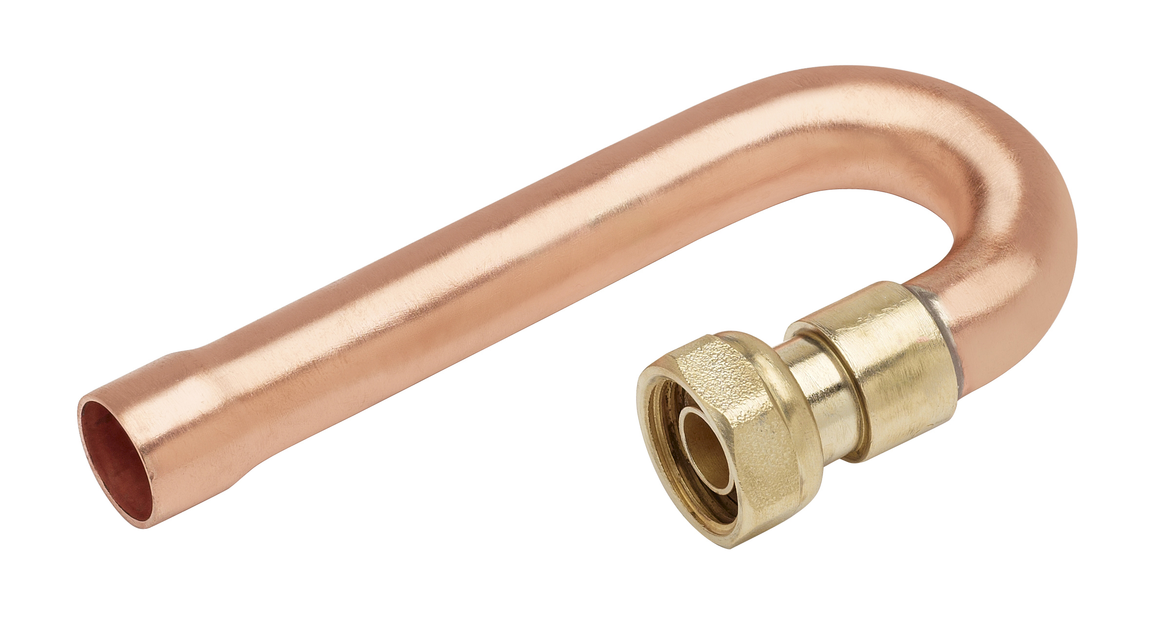 CROSSE GAZINIERE 180° A SOUDER Femelle écrou G 1/2 - Cu 16 sachet -