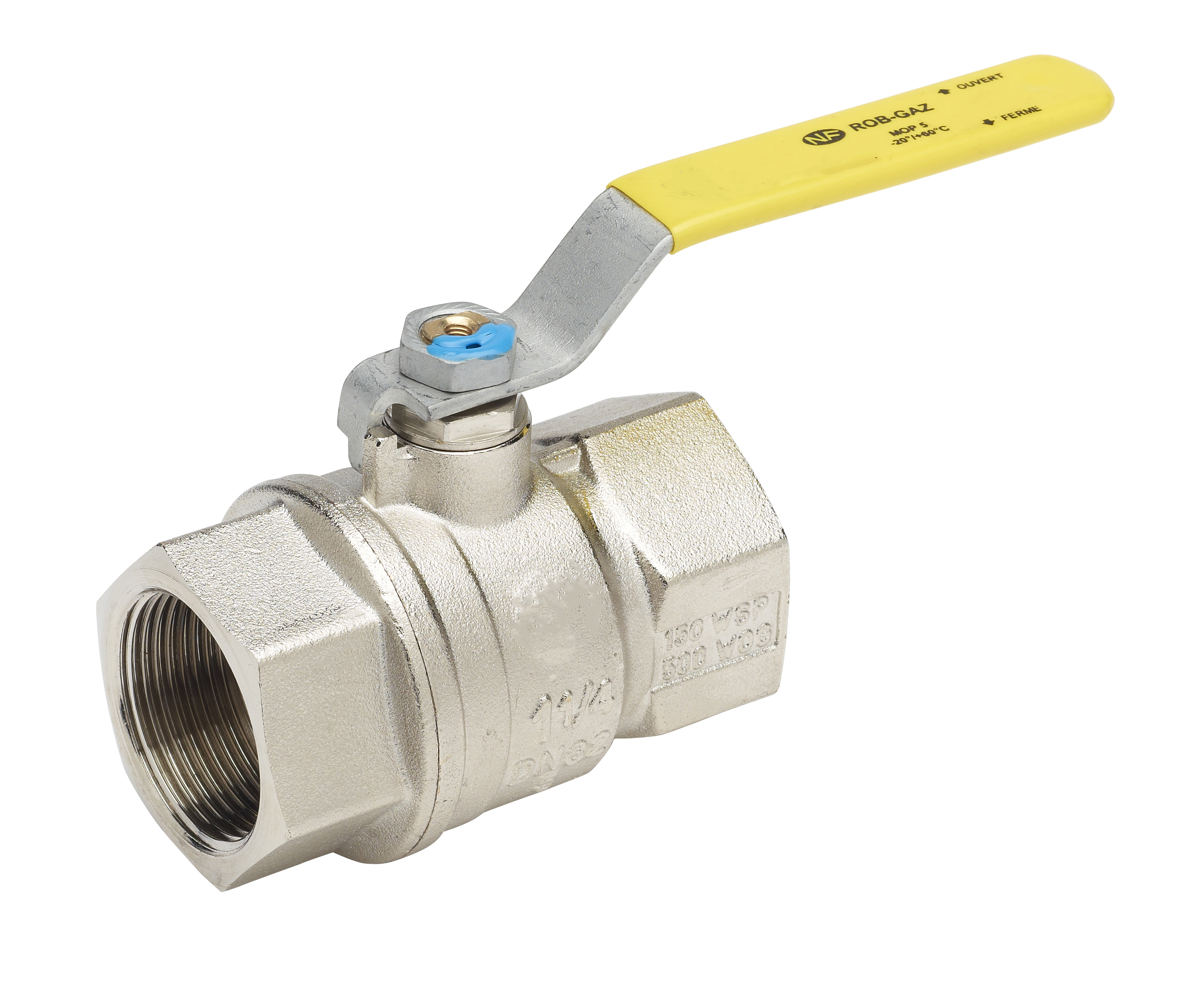 ROBINET LAITON FEMELLE DN50 M/M G 2" pour tube acier sachet -